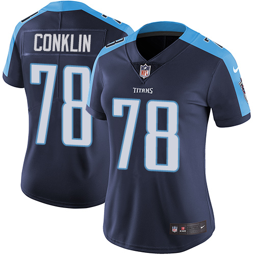 2019 Women Tennessee Titans 78 Conklin blue Nike Vapor Untouchable Limited NFL Jersey